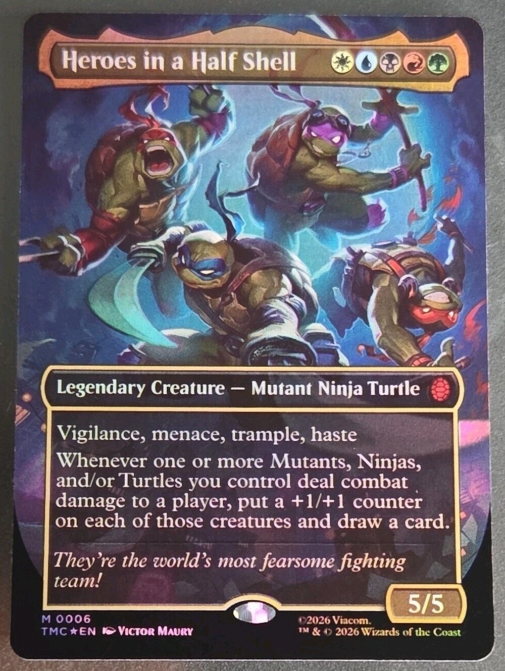 Heroes in a Half Shell (0006) (Borderless) Commander: Teenage Mutant Ninja...